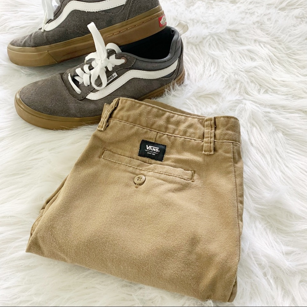 Khaki Vans shorts